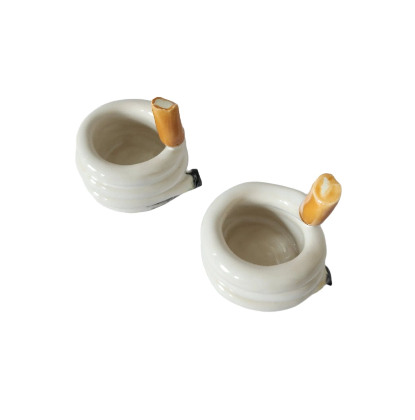Cigarette Candlestick Holders (pair)