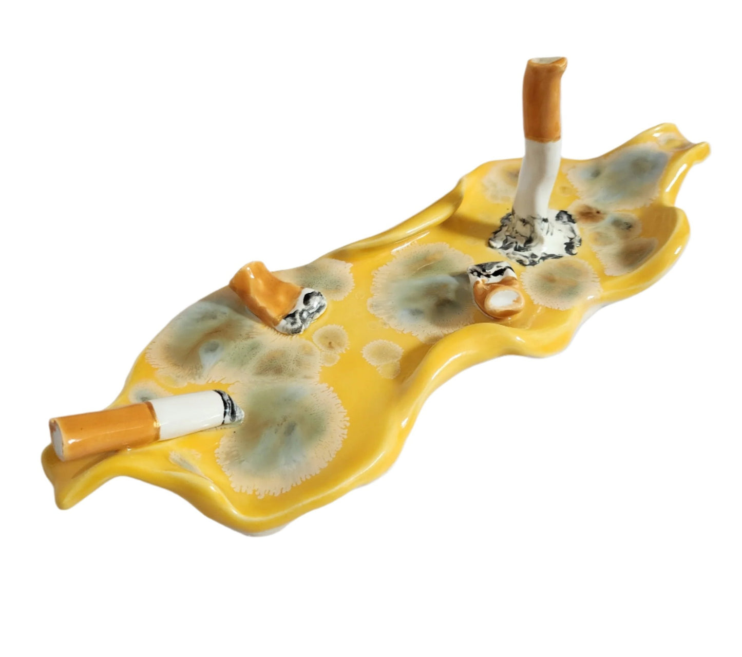 Lemon Crystal Multi Ashtray