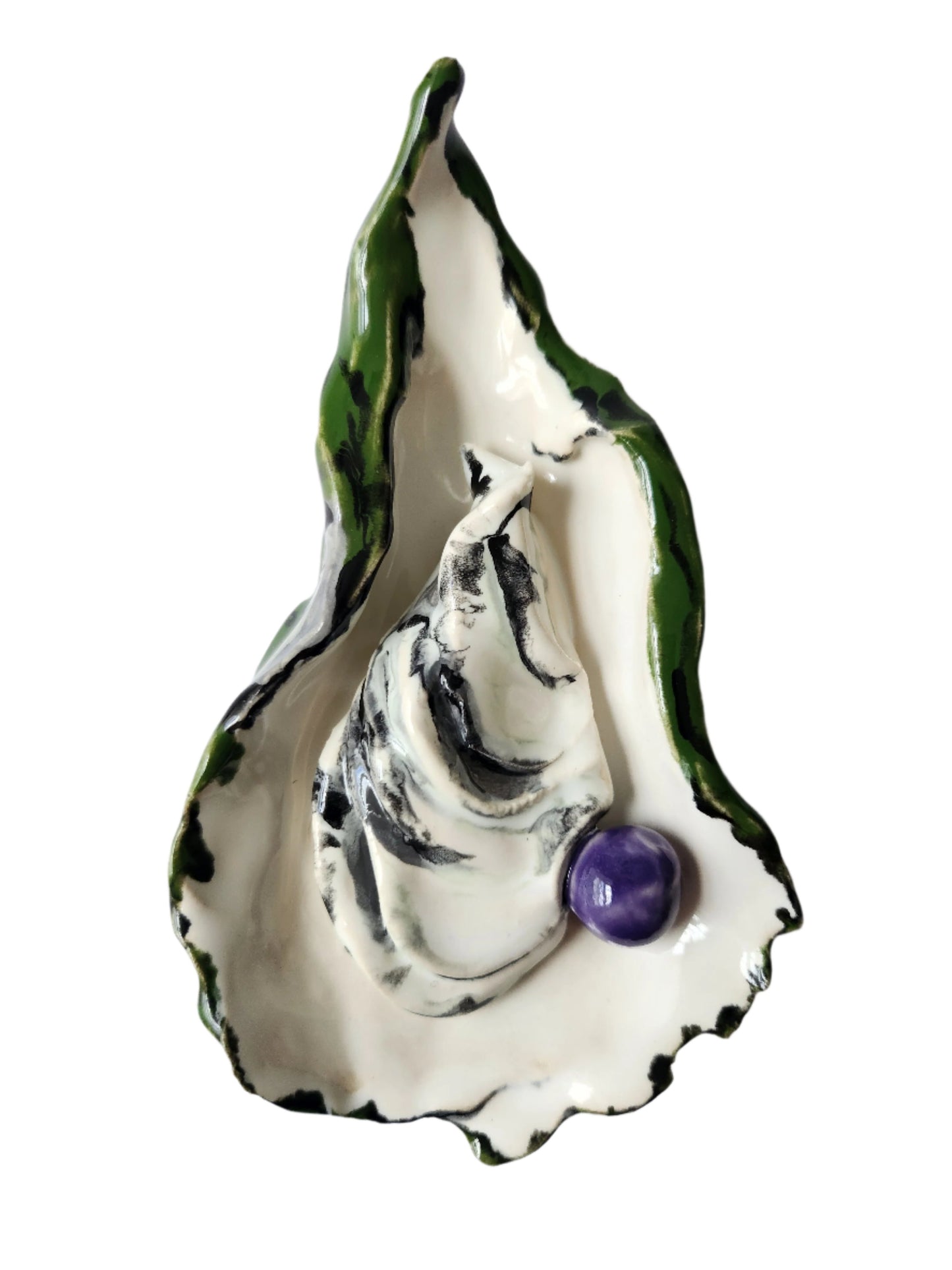 Oyster with Purple Pearl