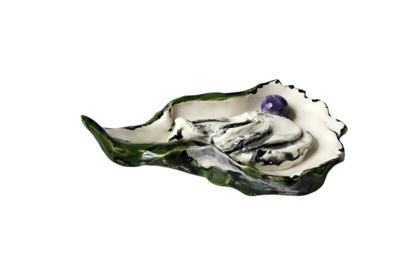 Oyster with Purple Pearl