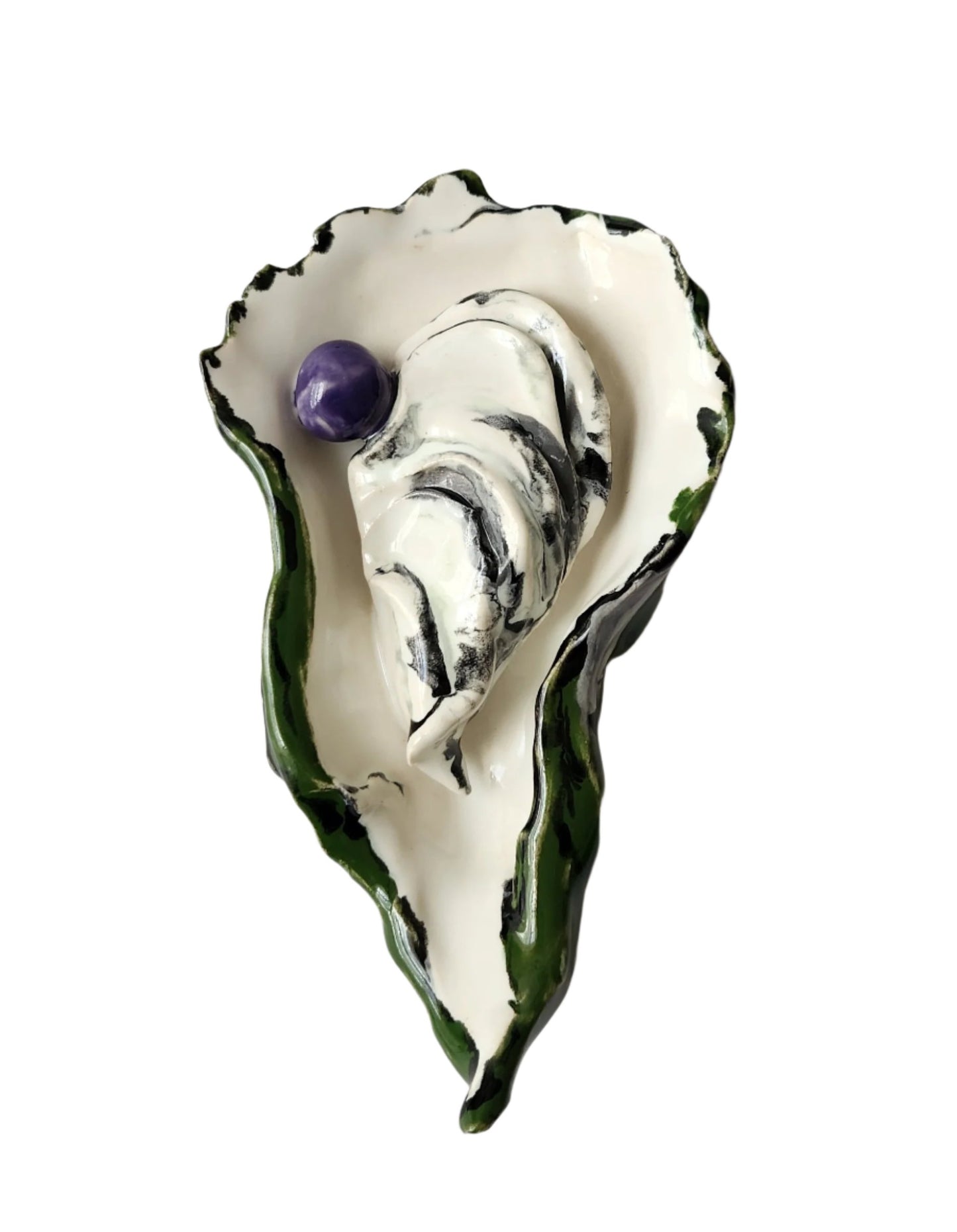 Oyster with Purple Pearl